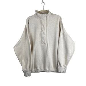 Aerie Oh Snap! Sweatshirt-Quilted Waffle Knit Fabric Neckline/Placket